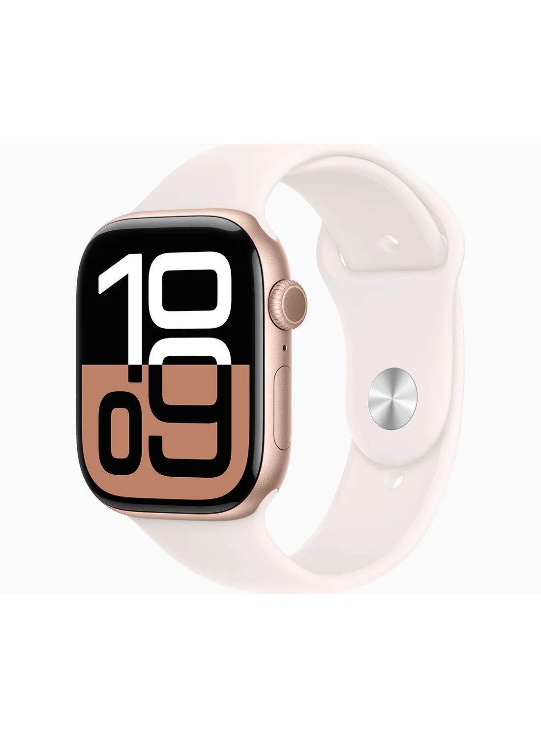 Premium Smart GPS Cellular Smartwatch (Rose Gold, 46 mm) Aluminum Case with Sport Band jcgb2
