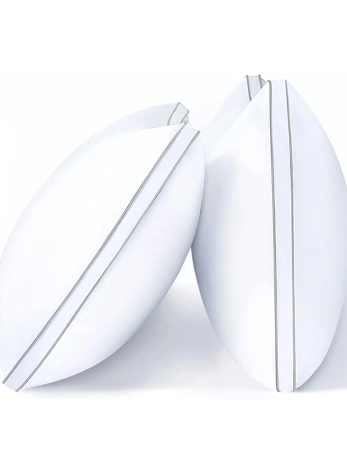 FABTEX Premium Cotton Pillow Set (2-Piece, Queen Size 50x75 cm, White) Soft & Supportive for Back and Side Sleepers 0du7k