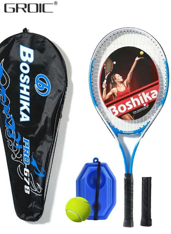 GROIC Tennis Racket Trainer Set for Adult Beginners (Recreational Practice Kit, 0.65 kg) sipvb