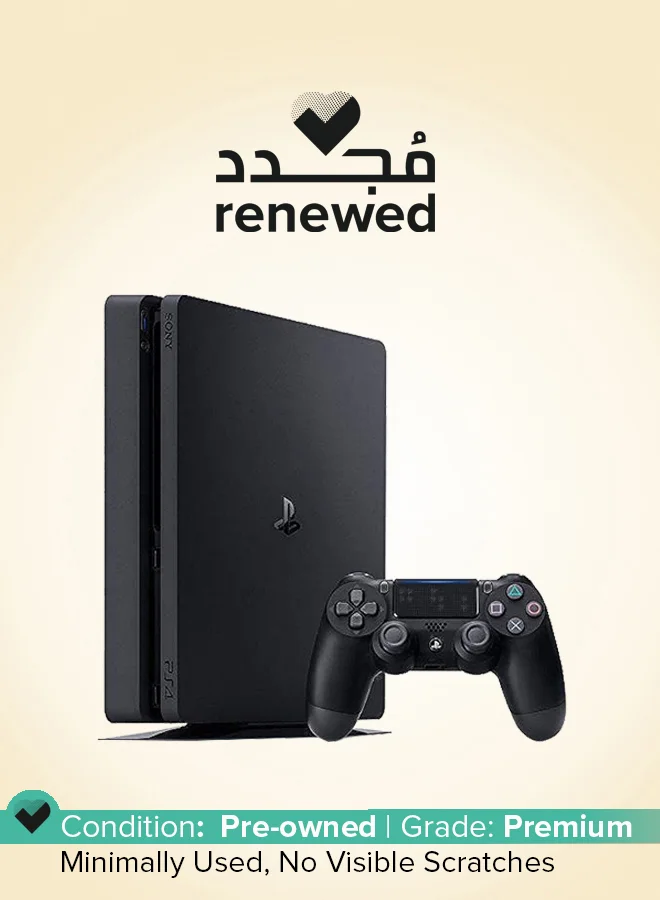 Premium Slim Gaming Console 500GB Storage (Black, 500GB) wy7rv