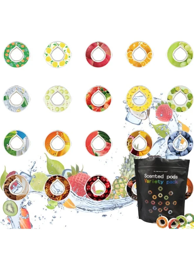 Alpha Fit Flavor Pods Variety Pack for Scented Water Bottles (16-Pack) p0mtq