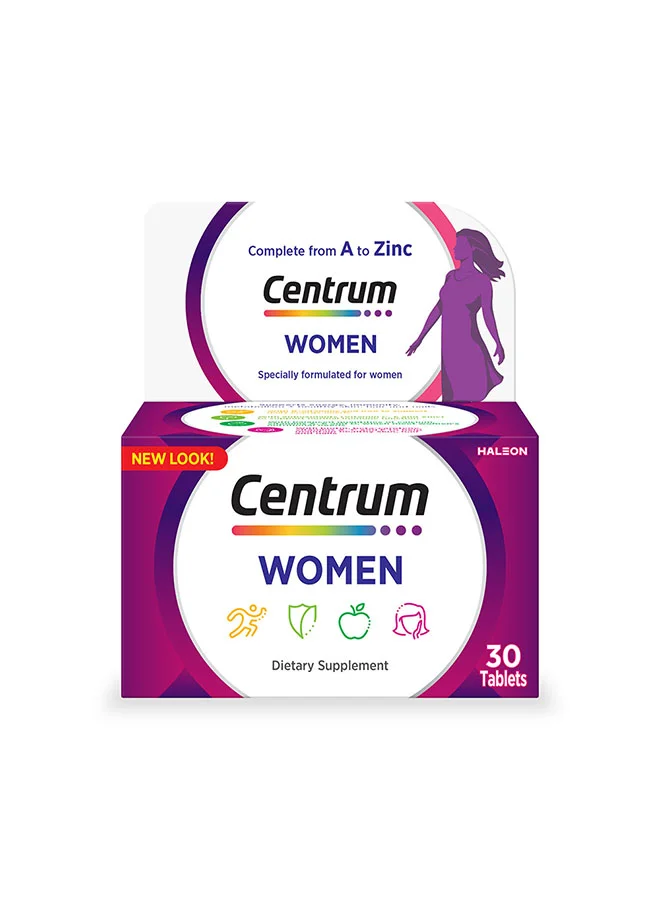 Premium Daily Multivitamin for Women (30 Tablets) - Essential Nutrients for Energy and Wellness Support p84x8