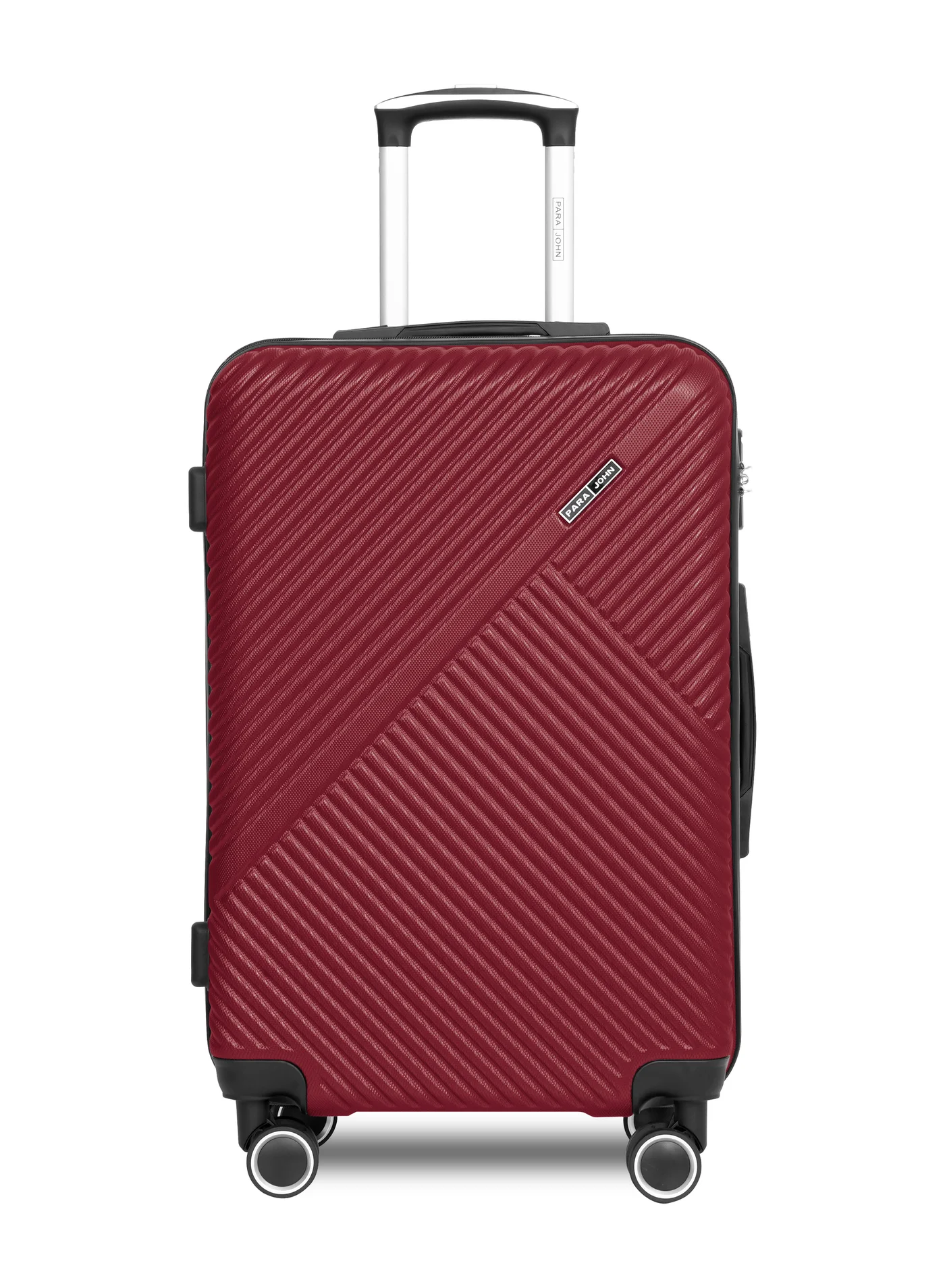 PARAJOHN Large 28-Inch Hardshell Spinner Luggage Trolley (Burgundy, 71 cm) Lightweight Durable Travel Suitcase for International Travel axofr