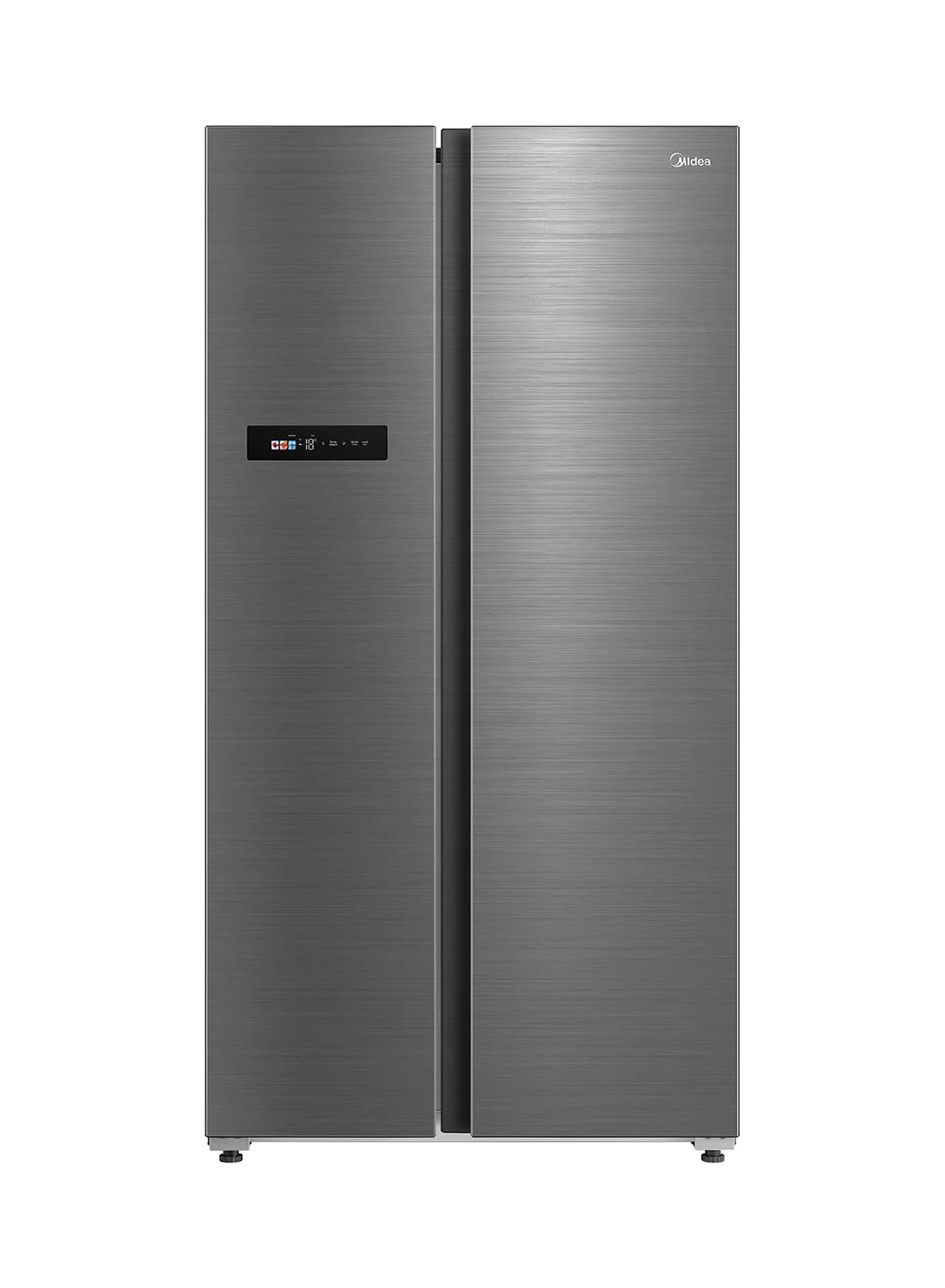 Midea Side By Side Smart Refrigerator, Frost Free Inverter Quattro Fridge with Wi-Fi & Color Display (Silver, 569L Net Capacity) d5820
