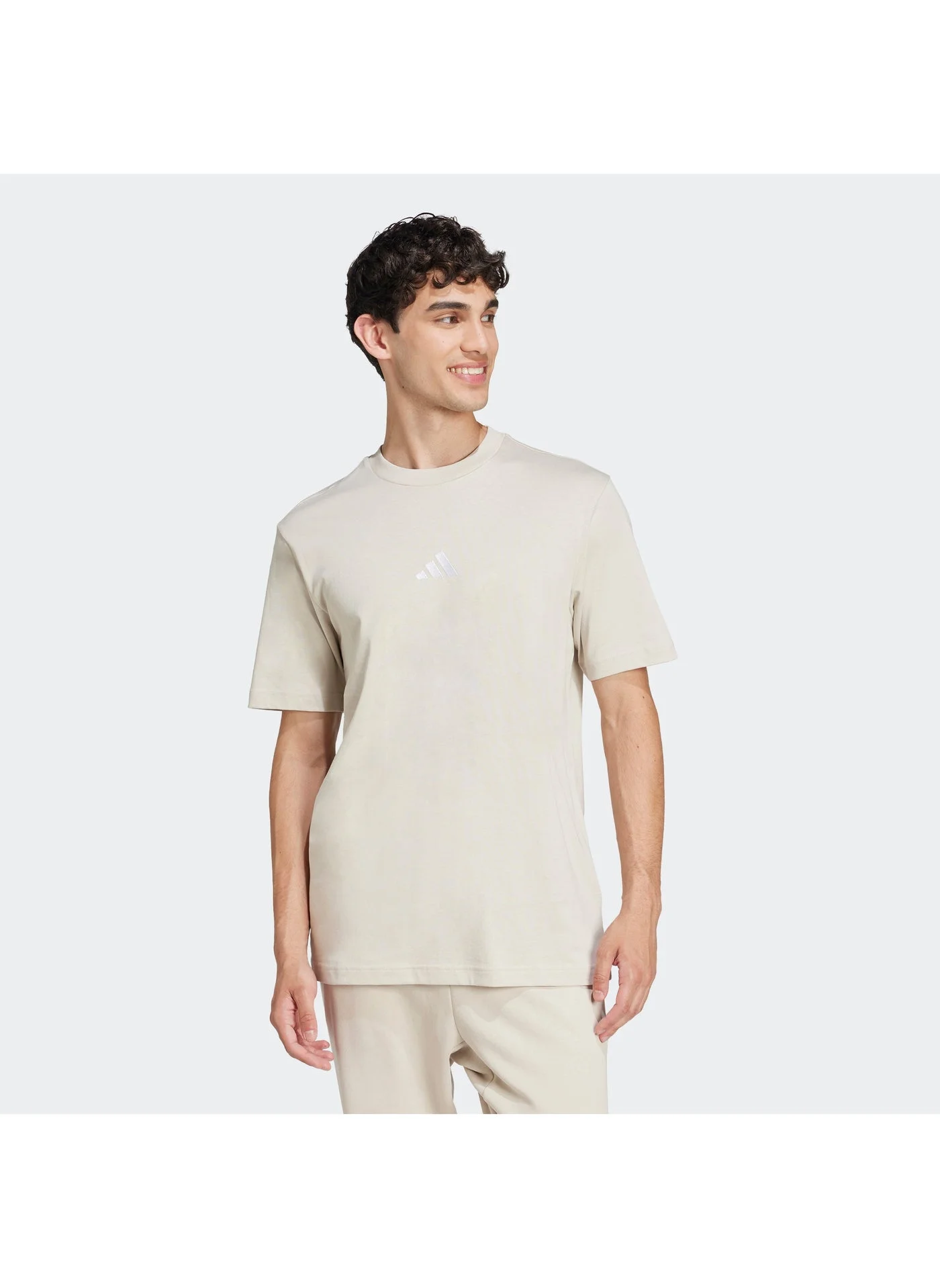 Sport Essential Small Logo T-Shirt Premium Cotton Crew Neck Casual Tee (Unisex, Adult) wqecp