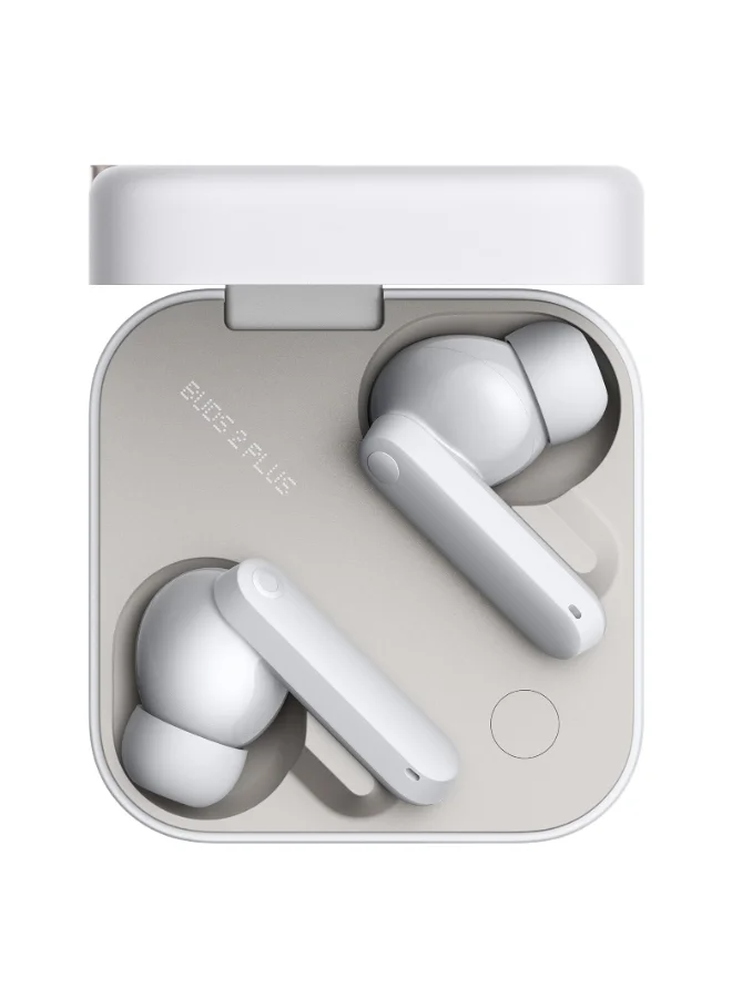 Premium Wireless Earbuds with Adaptive Noise Cancelling and Hi-Res Audio (Light Grey, 12mm Drivers) 4m9ys