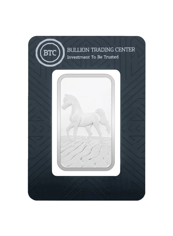 Premium Horse Design Silver Bar 999.0 Fine Purity (100 g) yb8ln