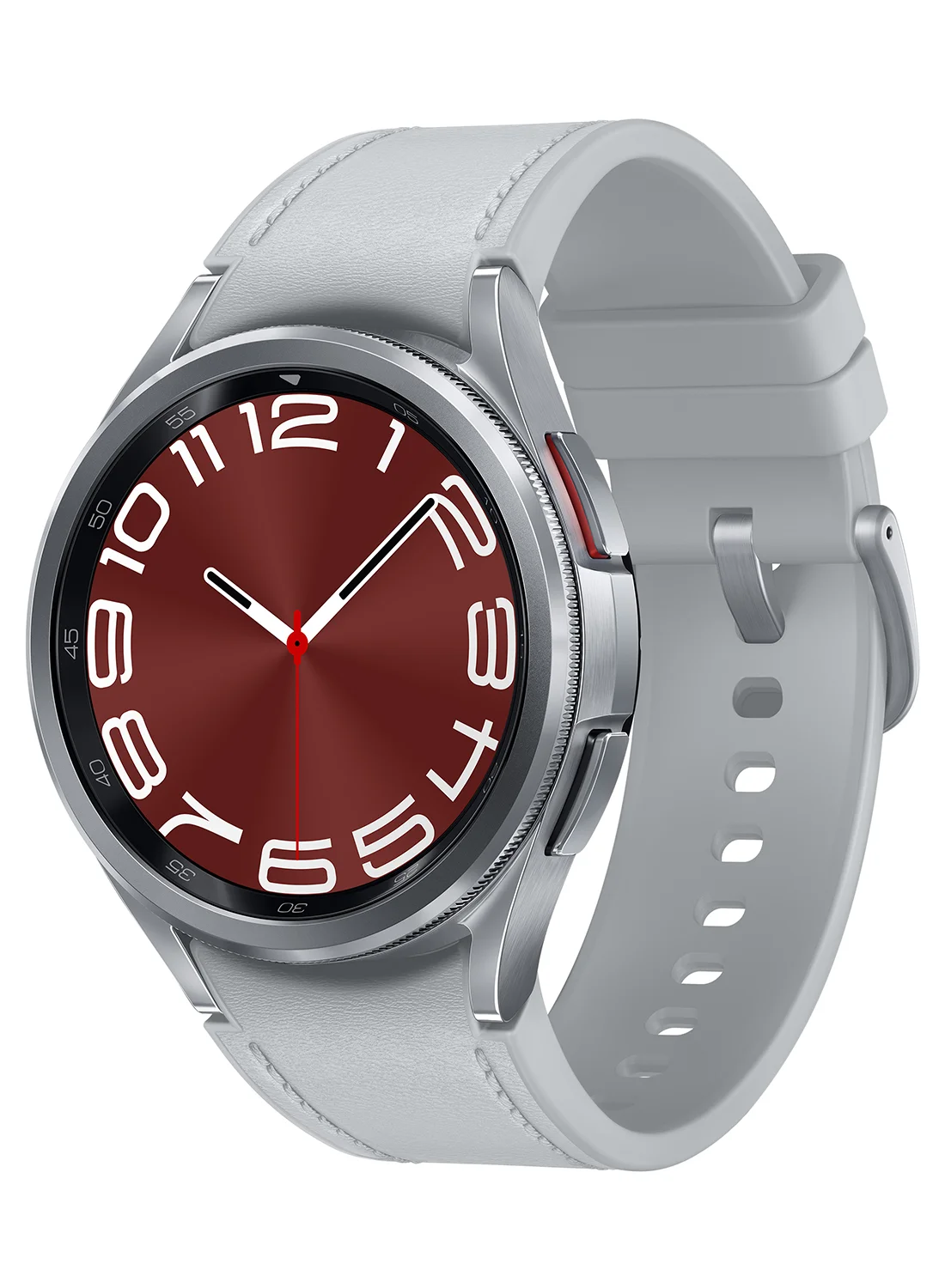 Ultra-HD Classic GPS Smartwatch Premium Fitness Tracker with Heart Rate Monitor (Silver, 43 mm) g5ibp