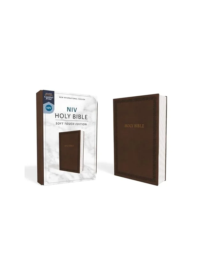 Holy Bible Soft Touch Edition Premium Leathersoft Cover (Brown, Standard Size) 98cz5