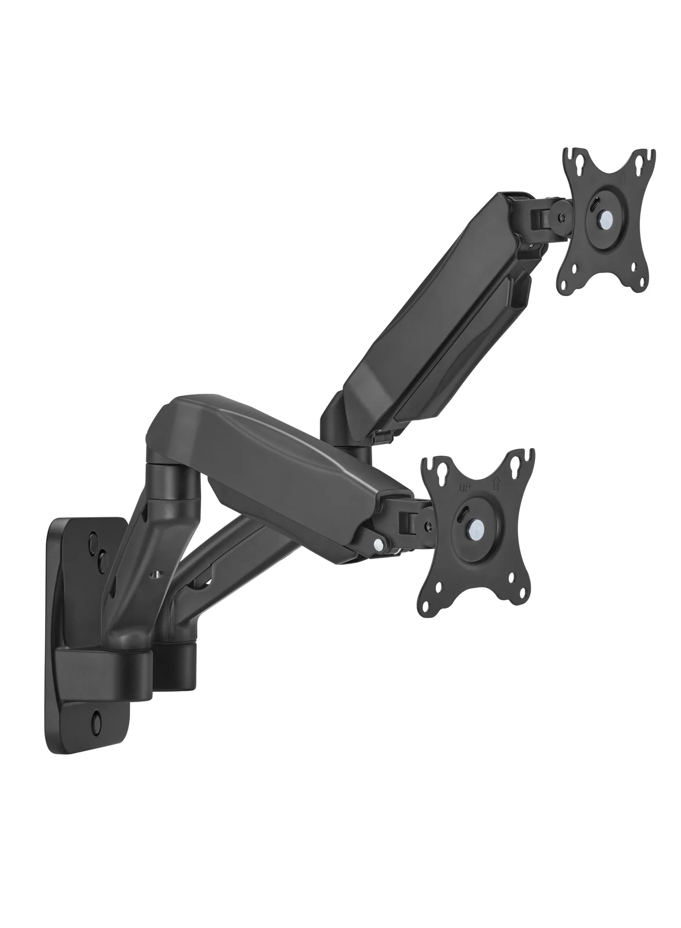 GAMEON Dual Monitor Wall Mount Spring Assisted Arm (Black, 17-32 inch, 9 kg Capacity) kxa3k