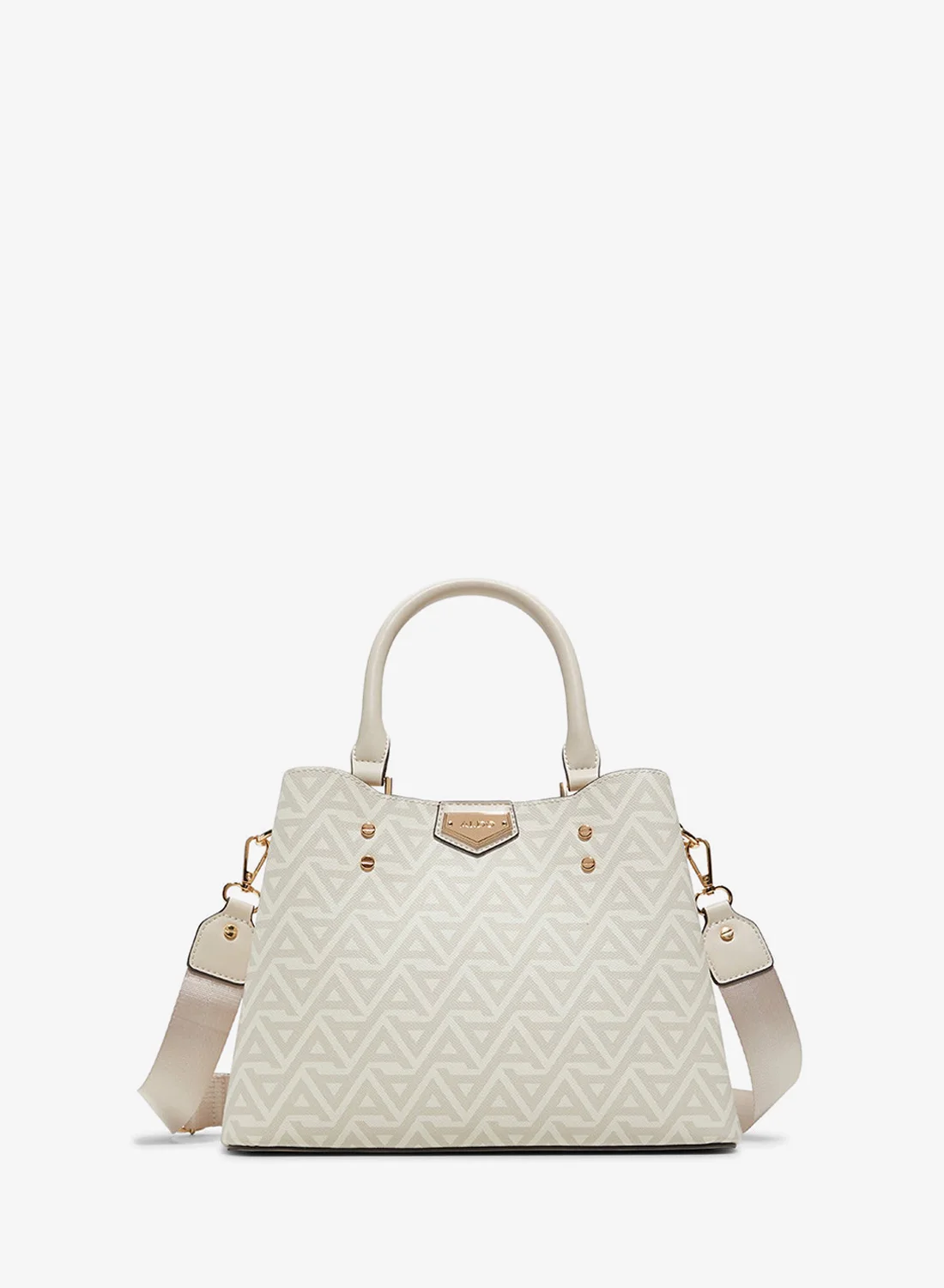 ALDO Satchel Bag Premium Printed Handbag with Zip Closure for Women (One Size) wbye8