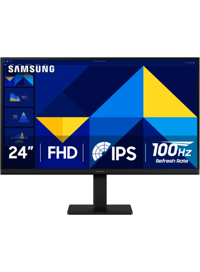Ultra-HD 24-inch Essential IPS Monitor, FHD Resolution, 100Hz Refresh Rate, Flicker-Free Display for Home and Office (Black, 61 cm) 443ta