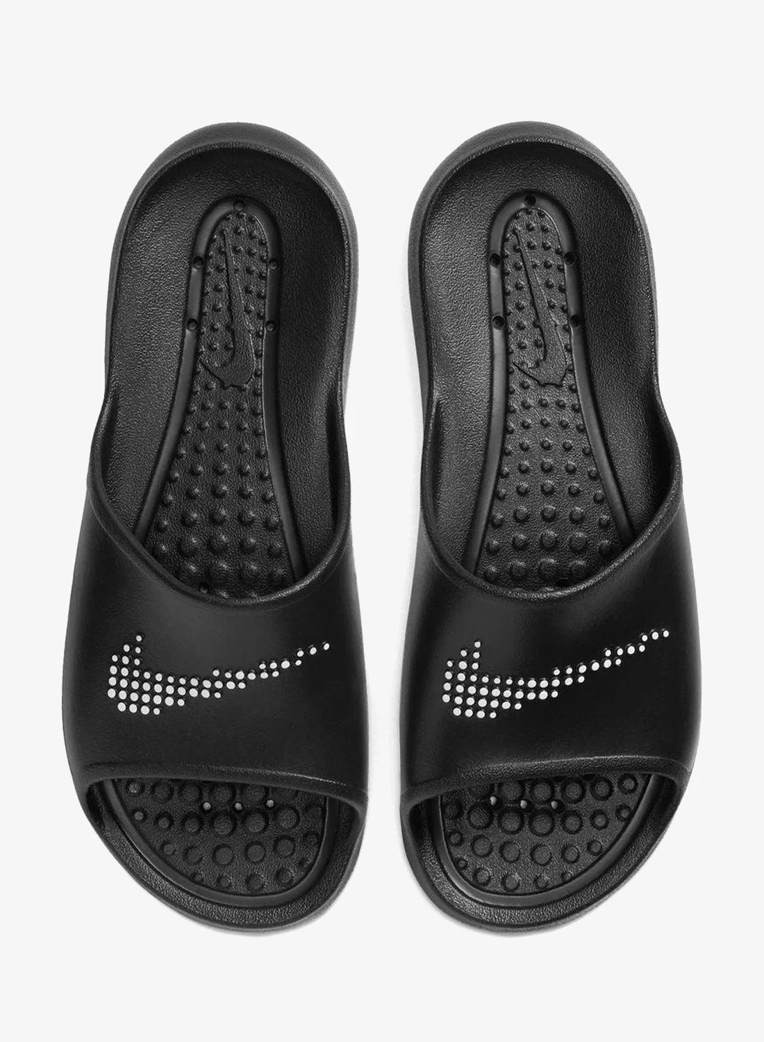 Premium Athletic Shower Slides Lightweight Water-Resistant Sandals for Men and Women (Black, 42 EU) vzvti