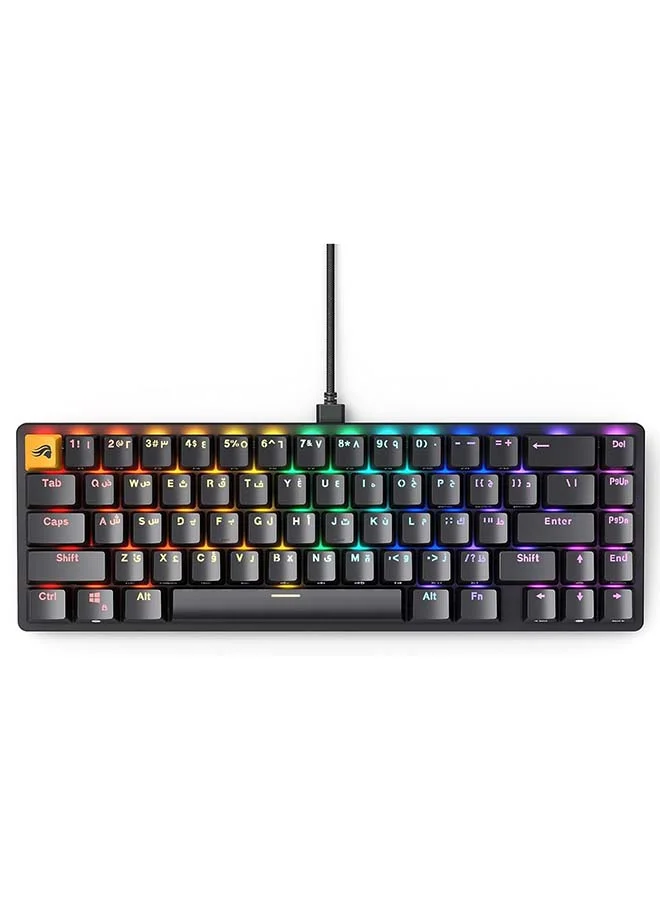 Premium Mechanical Gaming Keyboard Arabic & English Layout RGB Backlit Hot-Swappable Wired TKL (Black) sf9gv
