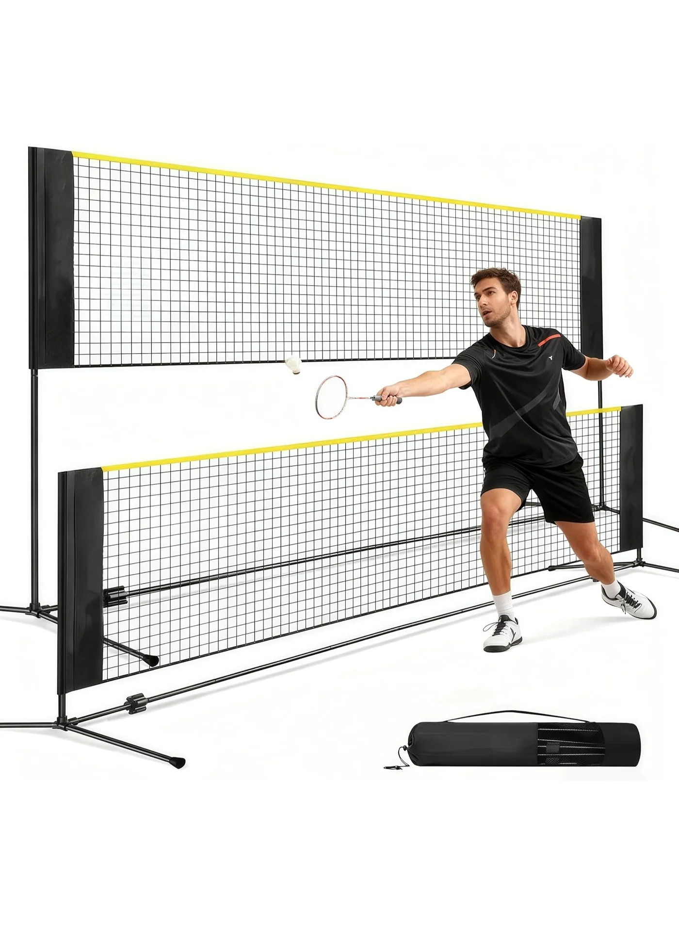 M.A&F's Adjustable Sports Net for Badminton Volleyball Tennis and Pickleball (10 ft Wide) 17922