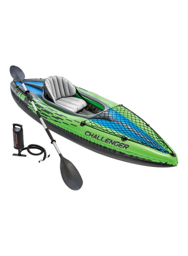 Inflatable Challenger K1 Kayak Set Heavy-Duty PVC Construction for Water Sports (274 x 33 x 76 cm) k98fd