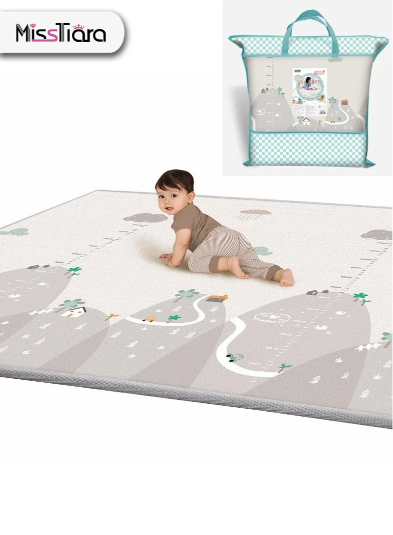 MissTiara Baby Crawling Mat Extra Large Waterproof Play Mat for Toddlers (Multicolor, 200x180x1 cm) 6d2q9
