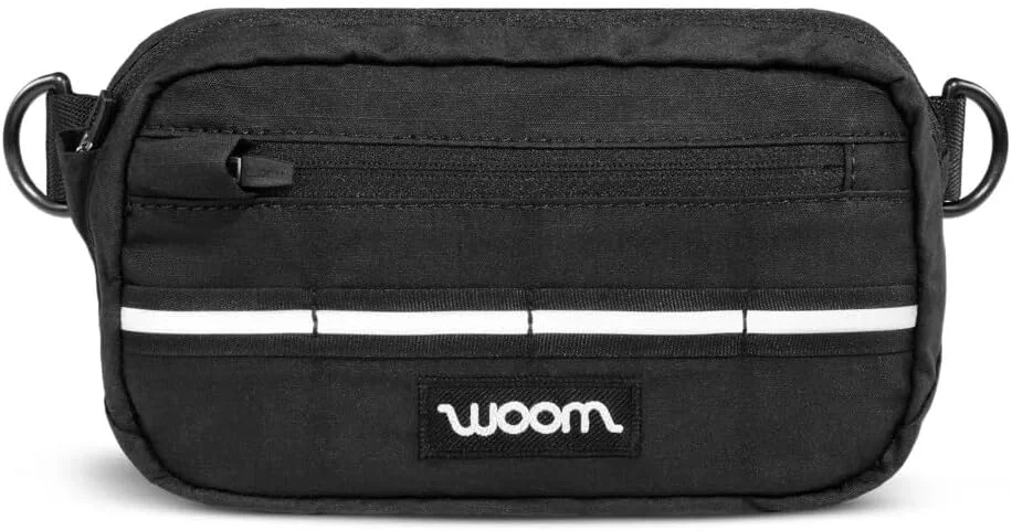 Premium Kids Bike Handlebar Bag Compact Front Storage Weather Resistant (Black) 9yu81