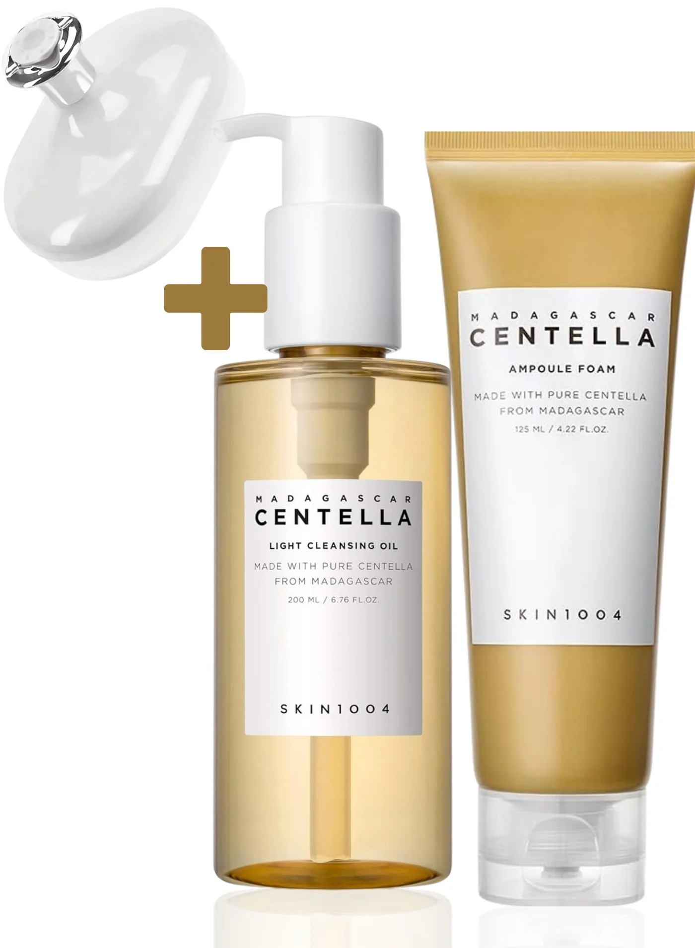 SKIN1004 Madagascar Centella Cleansing Duo Set (Light Cleansing Oil and Ampoule Foam, 325ml) npkce