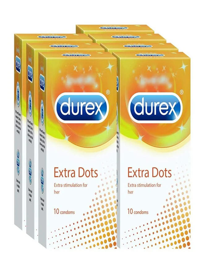 Premium Dotted Texture Condoms for Enhanced Sensitivity (70 Count, 7 Packs of 10) 23x8h