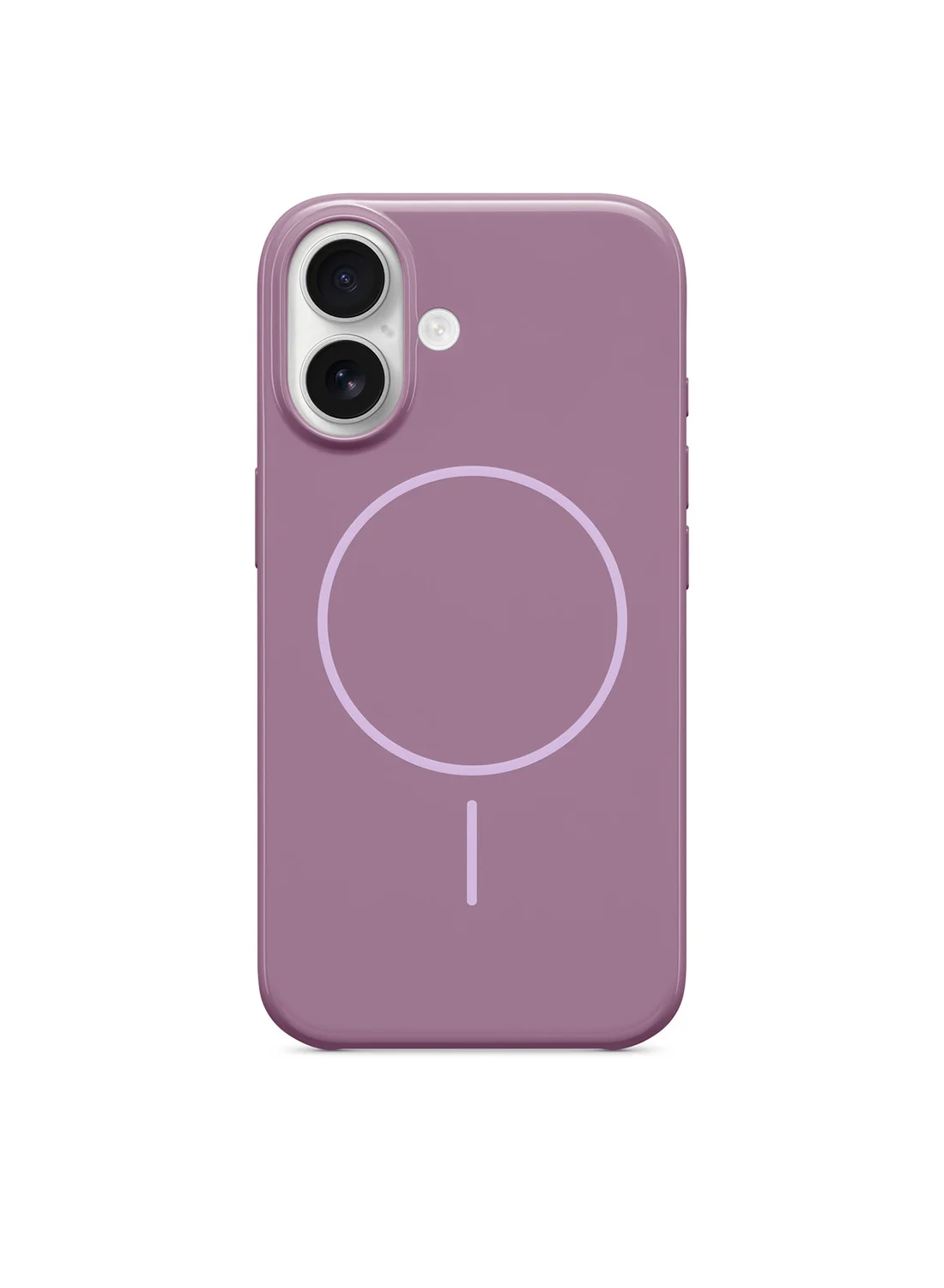 Premium Protective Silicone Case for Smartphone 16 with Magnetic Charging Support (Sunset Purple) xiww4