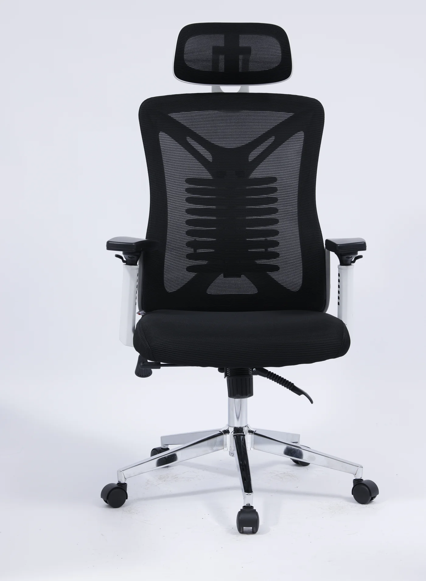 Premium Ergonomic Mesh Office Chair with Lumbar Support and Adjustable Headrest (Black, 120 cm) eerdk
