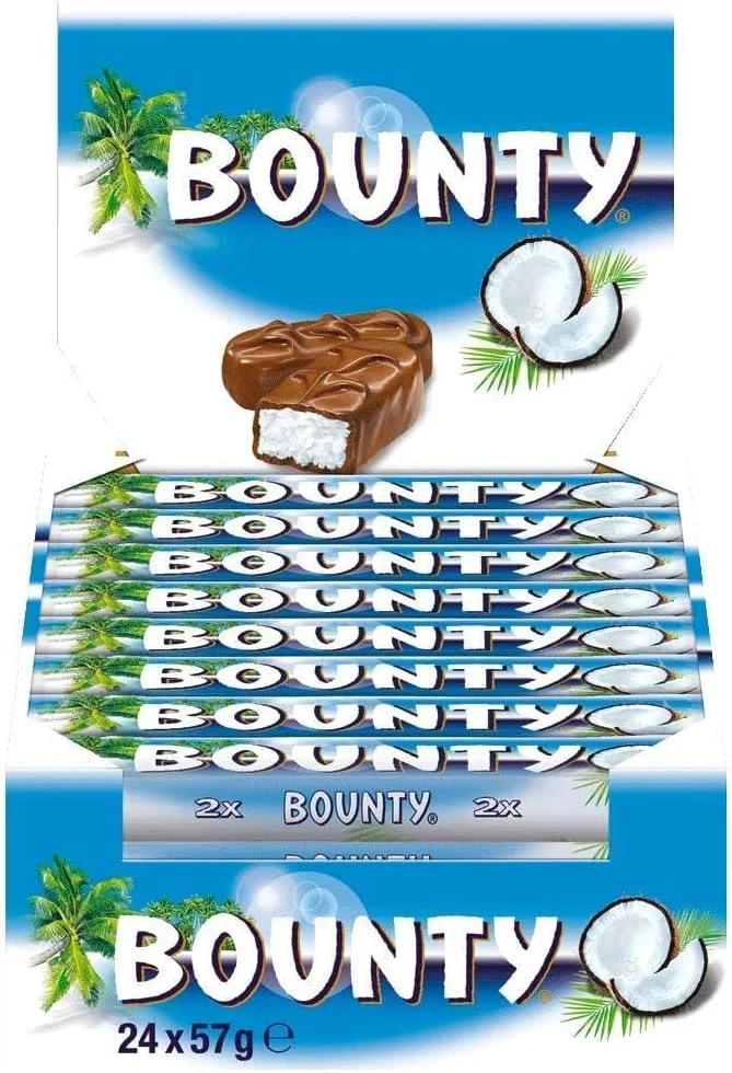 Premium Coconut Milk Chocolate Bar (Moist Coconut Filling, Smooth Milk Chocolate Coating, 24 x 57g) ug9nh