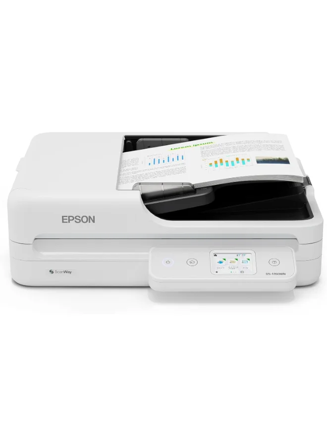 Premium A4 Document Scanner with ADF and Wi-Fi Connectivity (White) 1mpk3