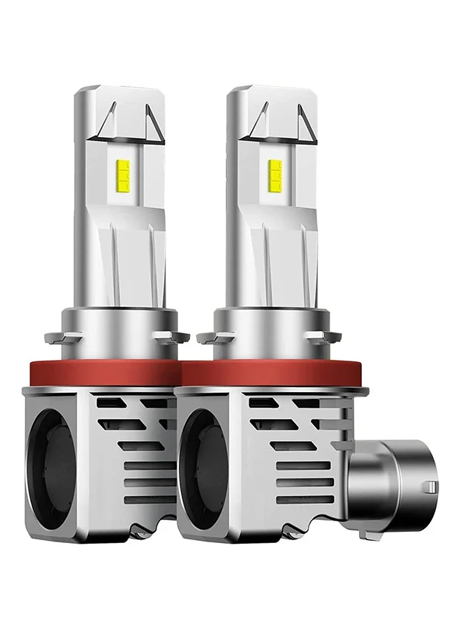 Garlo H8 H9 H11 LED Headlight Bulbs 12000lm 6500K Cool White High-Intensity Automotive Lighting (Pack of 2) c0mbk