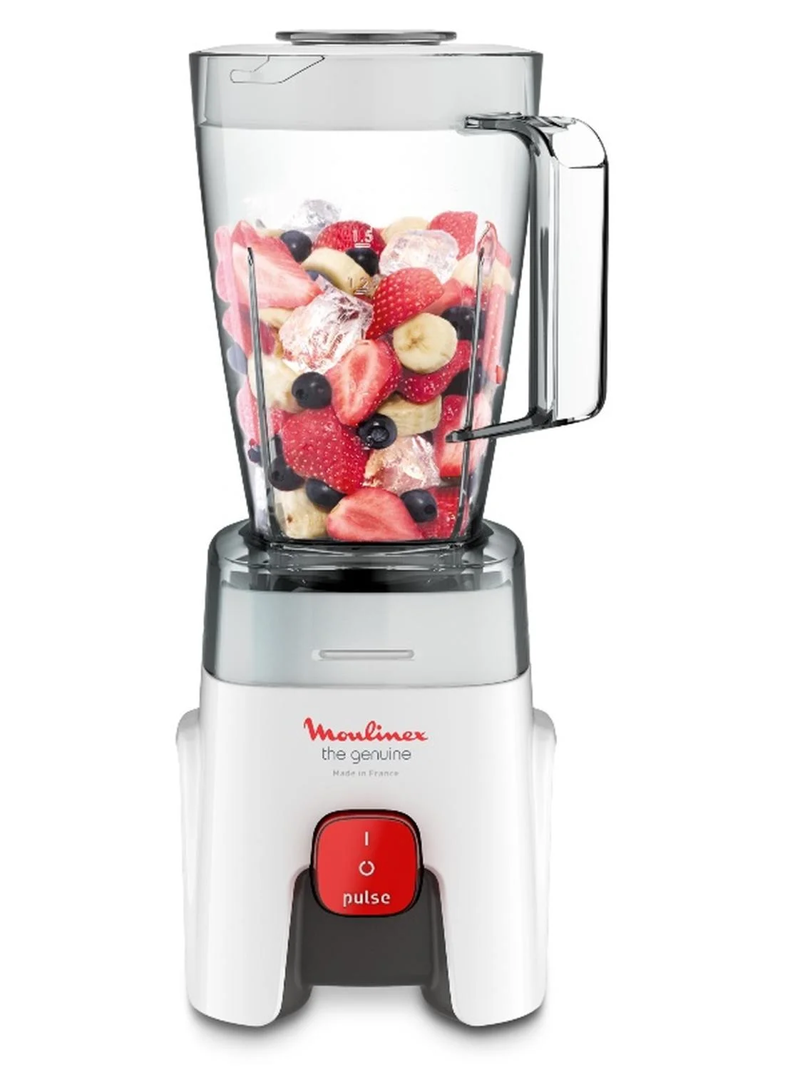 Premium Countertop Smoothie Blender with 2 Attachments and Pulse Function (White, 1.75 L, 500 W) e1dmc