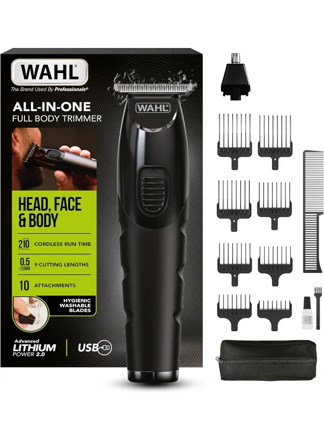 Premium All-In-One Grooming Trimmer for Hair Beard and Body (Black, 0.5mm to 25mm) 6efs9