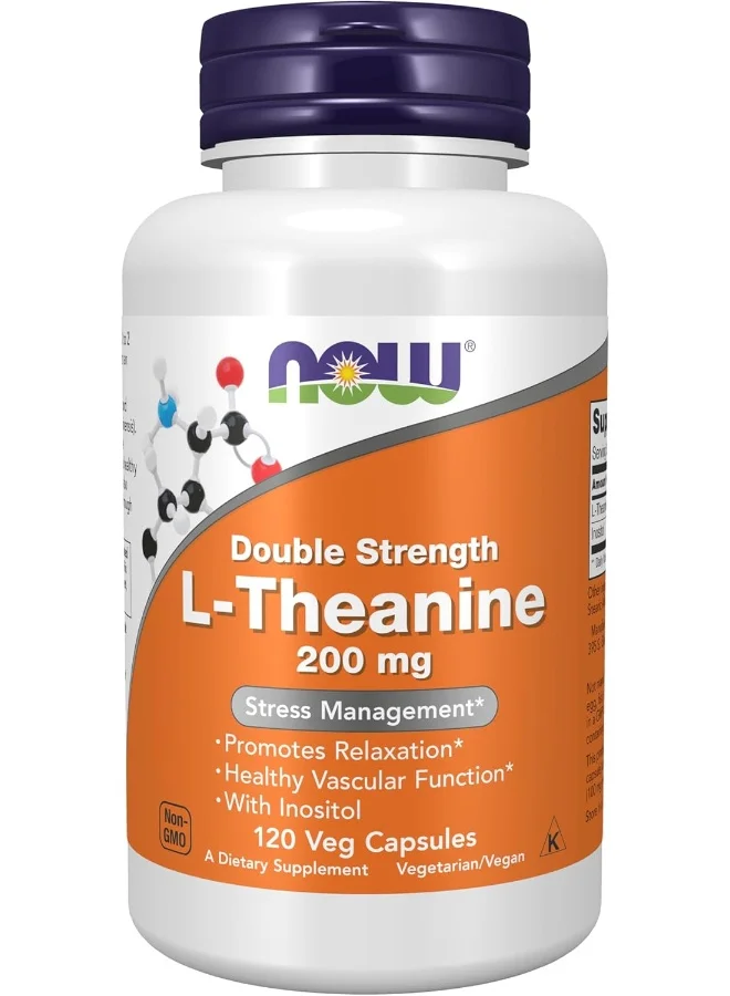 Premium L-Theanine Supplement Capsules (120 Count) - High-Potency Formula for Daily Wellness l3t5x