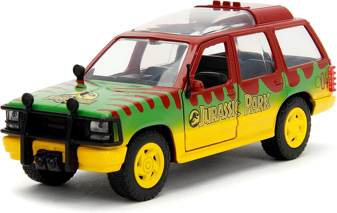 Jada Toys Die-Cast Model Car 1993 Explorer Replica (Yellow, 1:32 Scale) k2j9c
