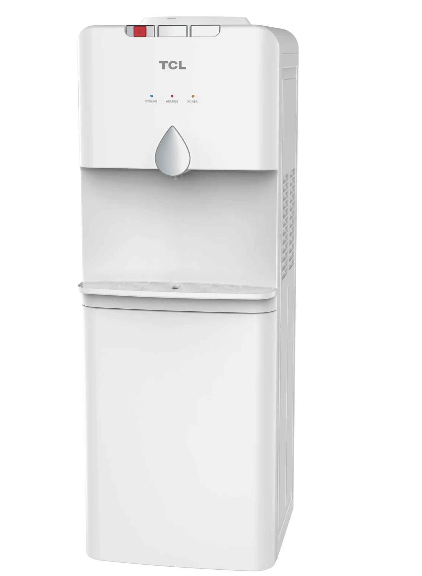 Premium Top Loading Water Dispenser with 3 Faucets (Hot, Cold & Normal) - Compact Design for Home and Office (White) c6mqv
