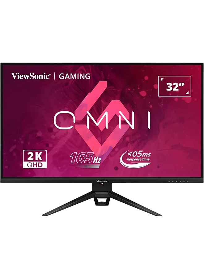 Premium 32 Inch 2K QHD Gaming Monitor 165Hz IPS Display with HDR10 and Fast Response (Black, 32 Inch) uxeox