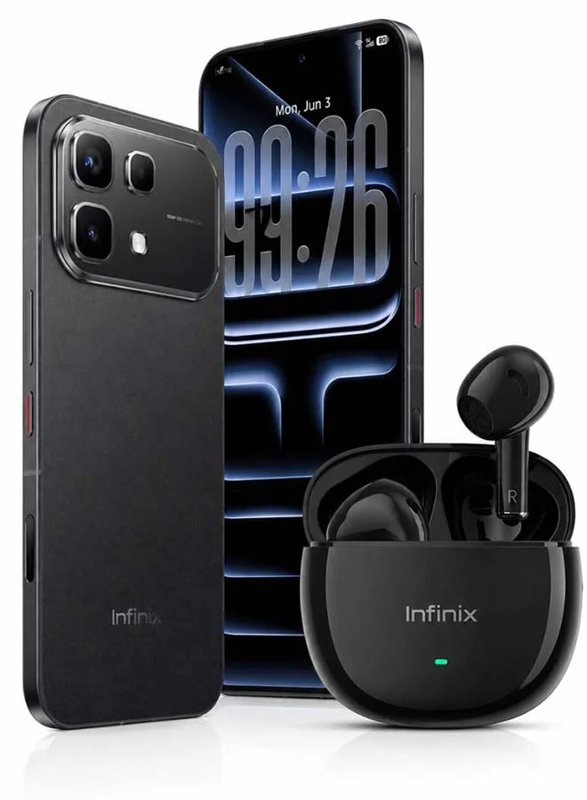Infinix Note 60 5G Smartphone (Midnight Black, 256GB, 16GB RAM) 6.78-inch Display with Earbuds - Middle East Version yxrdd