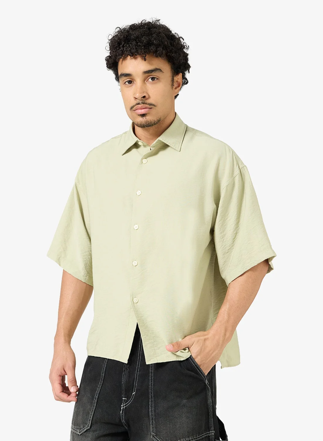 JACK & JONES Boxy Short Sleeve Shirt Premium Cotton Casual Tee for Men 02dnc