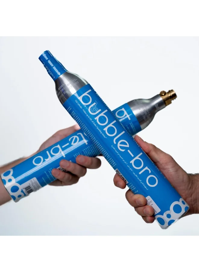Bubble-Bro CO2 Cylinder Refill Exchange (410g Food-Grade Carbonation Gas, Compatible with Standard 60L Soda Makers) mplc2
