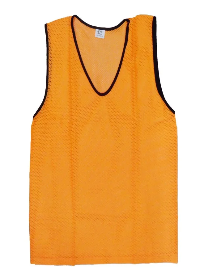 VIGOUR SPORTS Scrimmage Training Bibs Pinnies for Soccer and Team Sports (Orange, Medium/Junior, Pack of 12) ds7cd