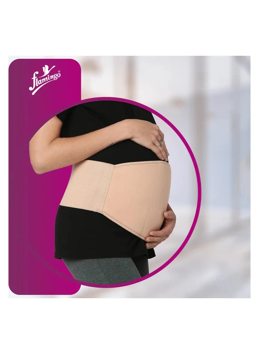 Flamingo Maternity Support Belt (Premium Breathable Abdominal Brace for Pregnancy, Adjustable, XL) pdjwt