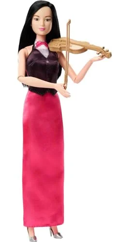 Premium Musician Fashion Doll Set with Violin and Bow (Removable Performance Outfit, 29 cm) frrwd