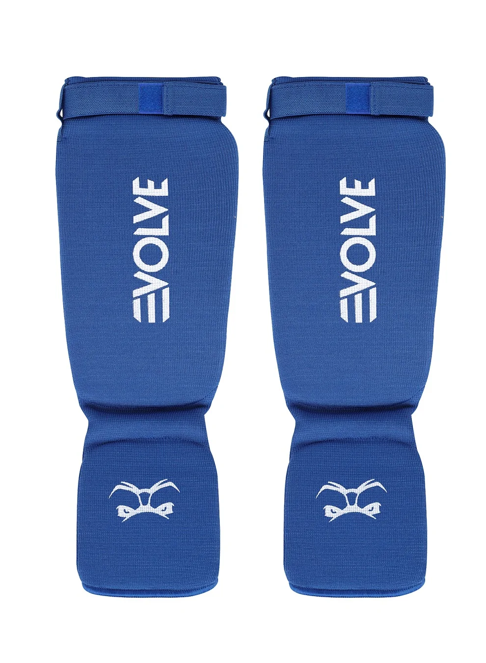 Evolve Padded Shin and Instep Guards for MMA Kickboxing Muay Thai (Black, Adult) xpl3z