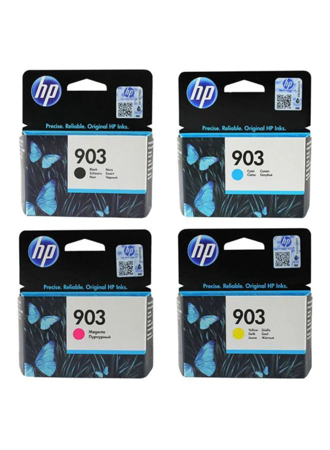 Premium Replacement Ink Cartridge Set for Printers (4-Piece, Multicolour) 2szmh