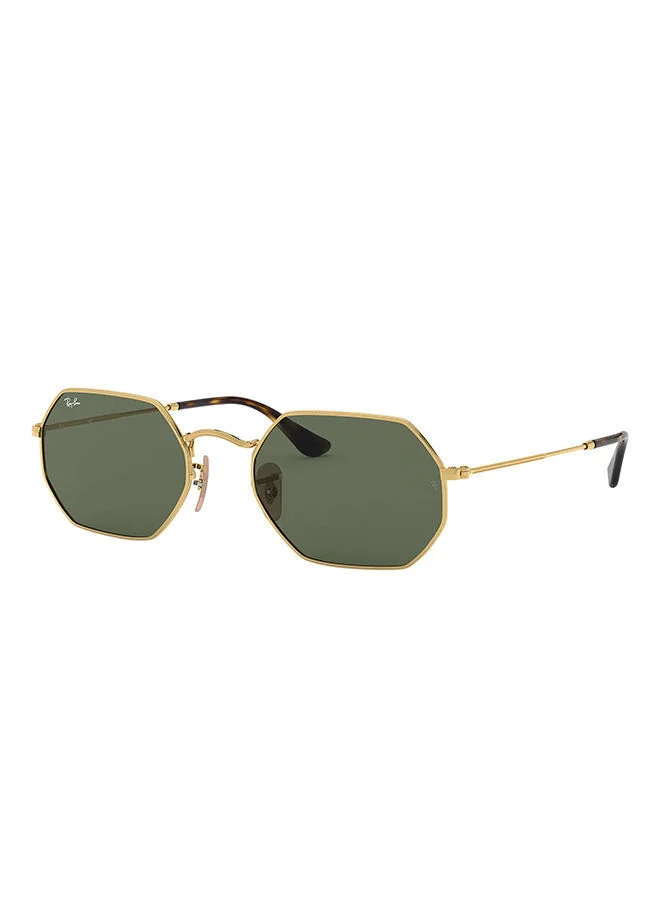 Premium Full Rim Clubmaster Sunglasses Unisex Retro Style (Gold, 53 mm) ekje9