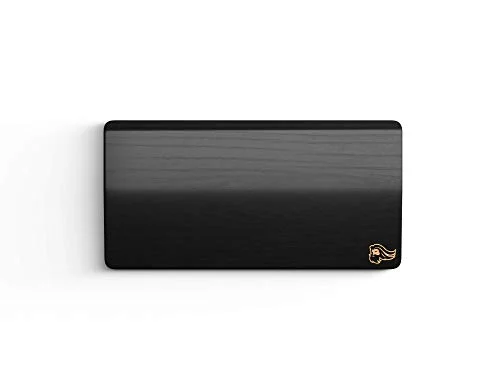 Premium Wooden Mouse Wrist Rest Ergonomic Palm Support for Gaming Mice (Onyx Black, 20 cm x 10 cm x 1.9 cm) 418ou