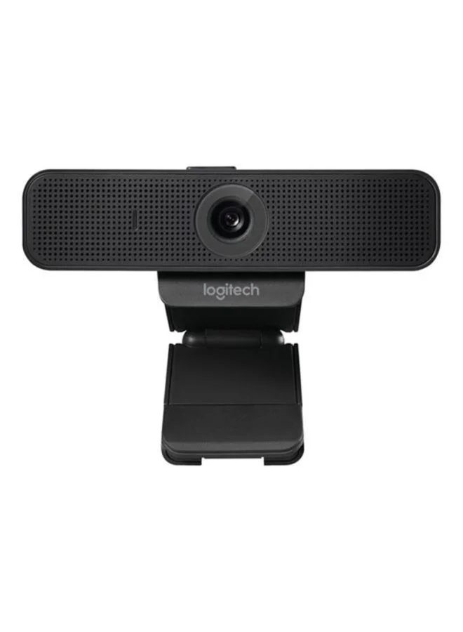 Premium HD Business Webcam 1080p Wide-Angle USB Camera for Professional Video Conferencing (Black) y6cmg