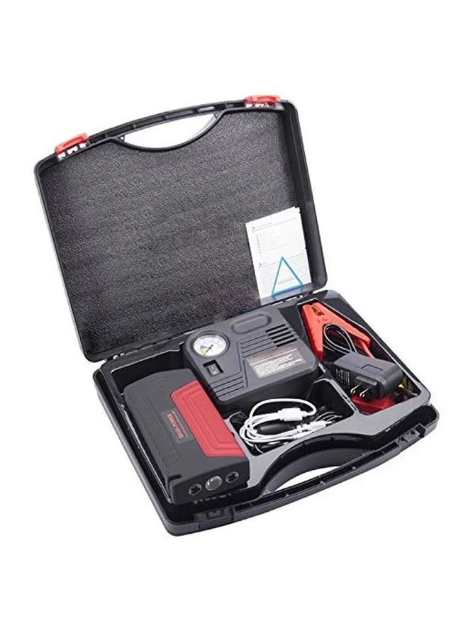 High Power Portable Jump Starter with Integrated Air Compressor (Heavy-Duty, 12V) x7zax