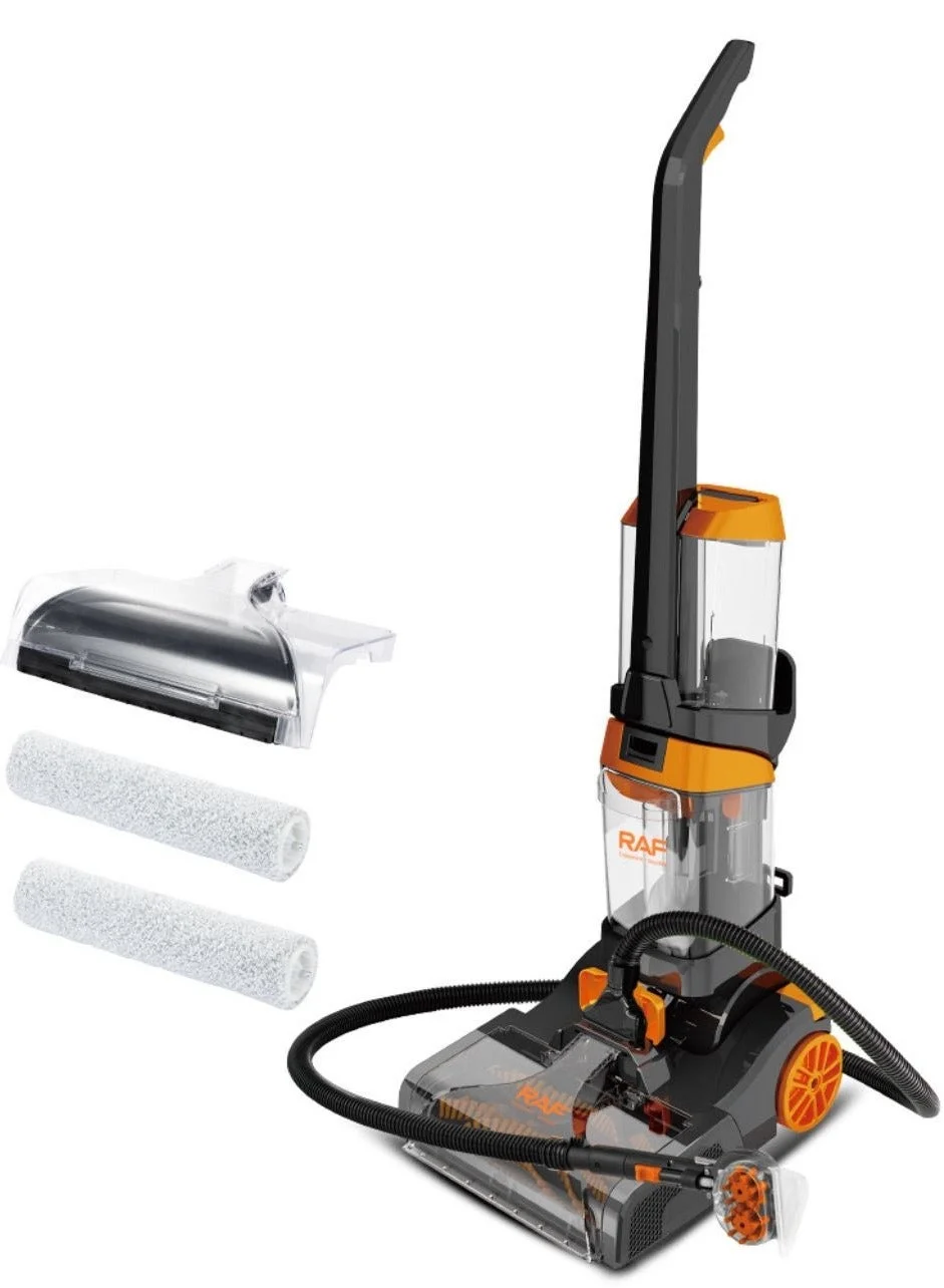 RAF Carpet and Floor Washer Vacuum Cleaner 800W 3-in-1 Multi-Surface Cleaning Machine with Dual Roller Brushes (1.35L Clean and 1.25L Dirty Tank) pnemj