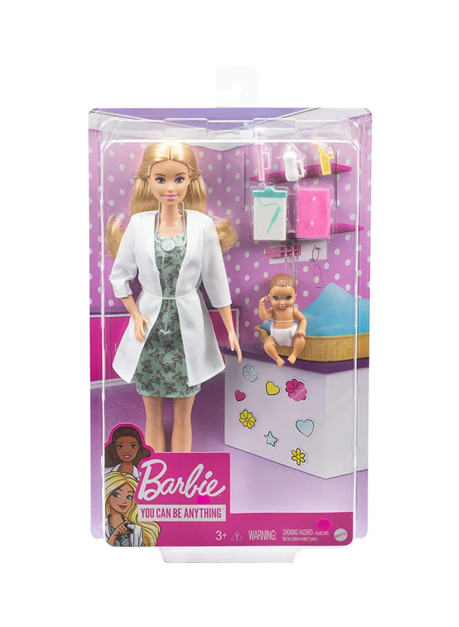 Fashion Doll Baby Doctor Playset Premium Plastic Toy for Kids (1 Piece) kxaba