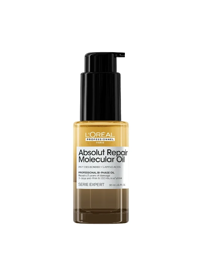 Professional Molecular Repair Bi-phase Hair Oil for Damaged Hair (30 mL) m2idc